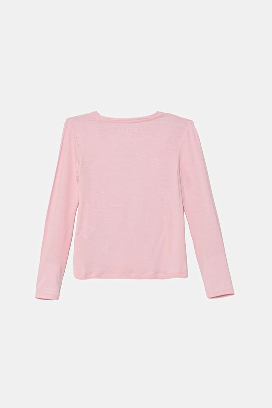 Guess longsleeve dziecięcy K5YI26.KAPO0.9BYA różowy AW25