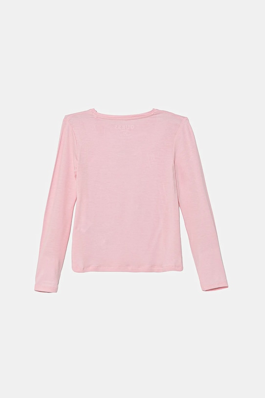 Guess longsleeve dziecięcy K5YI26.KAPO0.9BYA różowy AW25