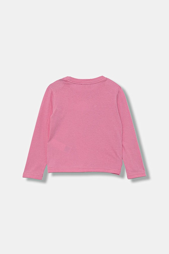 Diesel longsleeve bawełniany dziecięcy TIVALSYLS T-SHIRT J02431 różowy AW25