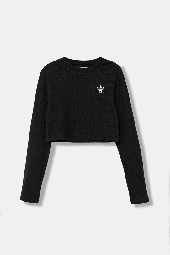 adidas Originals longsleeve dziecięcy aplikacja czarny JW2597