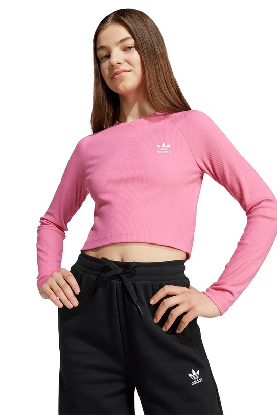 Detské tričko s dlhým rukávom adidas Originals JW2598