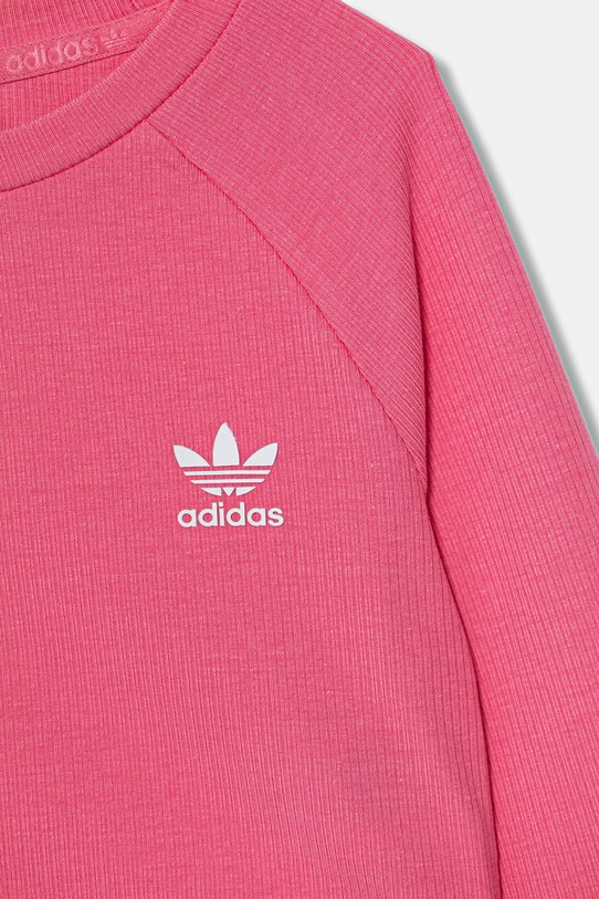 Fete adidas Originals longsleeve copii JW2598 roz