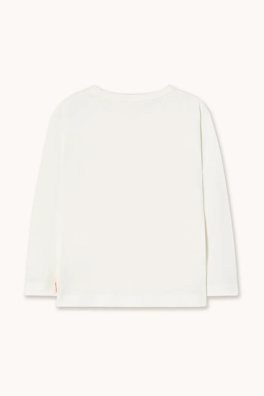 Tinycottons longsleeve bawełniany dziecięcy FLOWER GRAPHIC SLEEVE TEE AW25.307 biały AW25