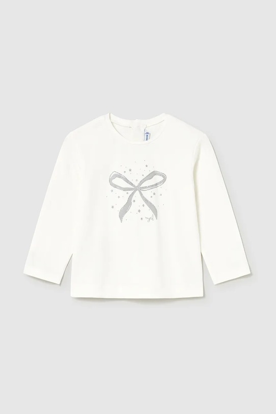 Mayoral longsleeve dziecięcy okrągły biały 116.4D.Baby.9BYA