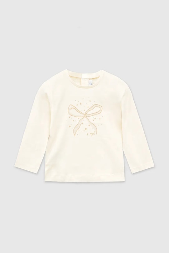 Mayoral longsleeve dziecięcy okrągły beżowy 116.4D.Baby.9BYA