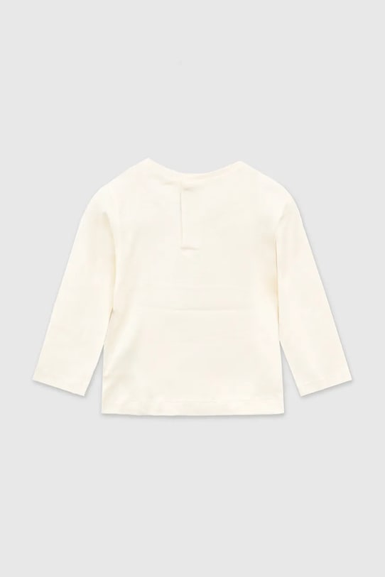 Mayoral longsleeve dziecięcy 116.4D.Baby.9BYA beżowy AW25