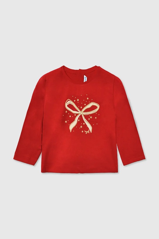 Mayoral longsleeve dziecięcy okrągły czerwony 116.4D.Baby.9BYA