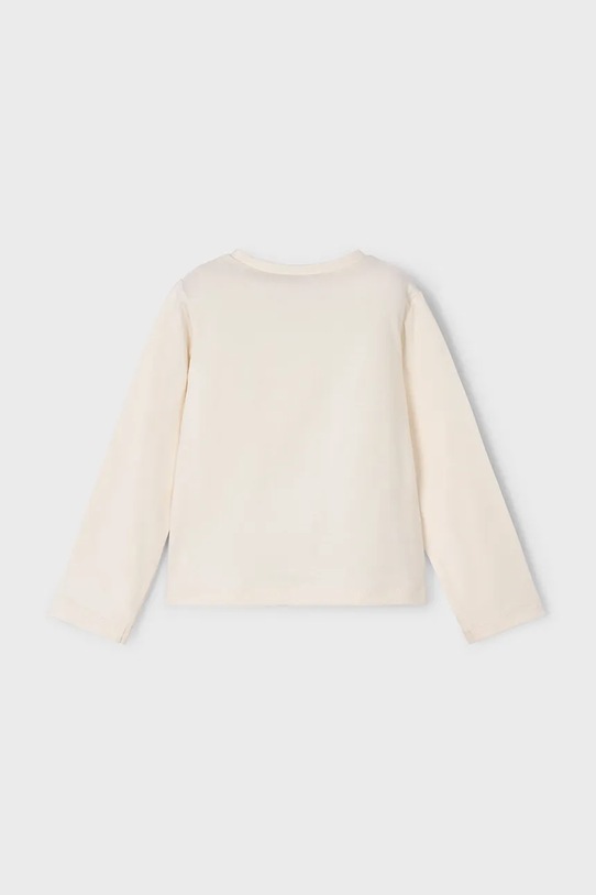 Mayoral longsleeve bawełniany 178.6K.Mini.9BYA beżowy AW25