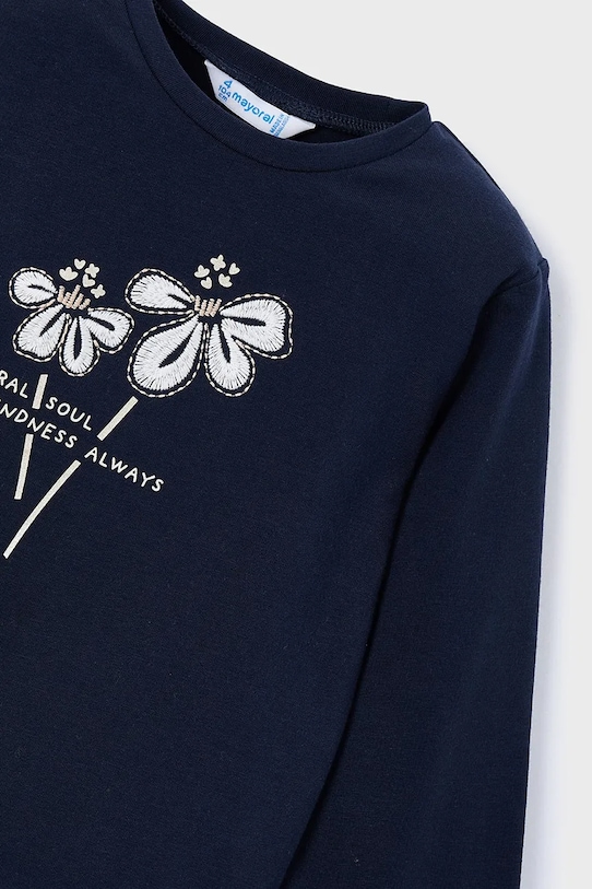 Mayoral longsleeve bawełniany niebieski 178.6K.Mini.9BYA