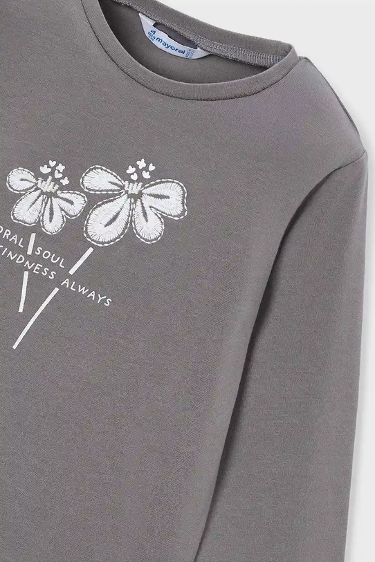 Fete Mayoral longsleeve din bumbac 178.6K.Mini.9BYA gri