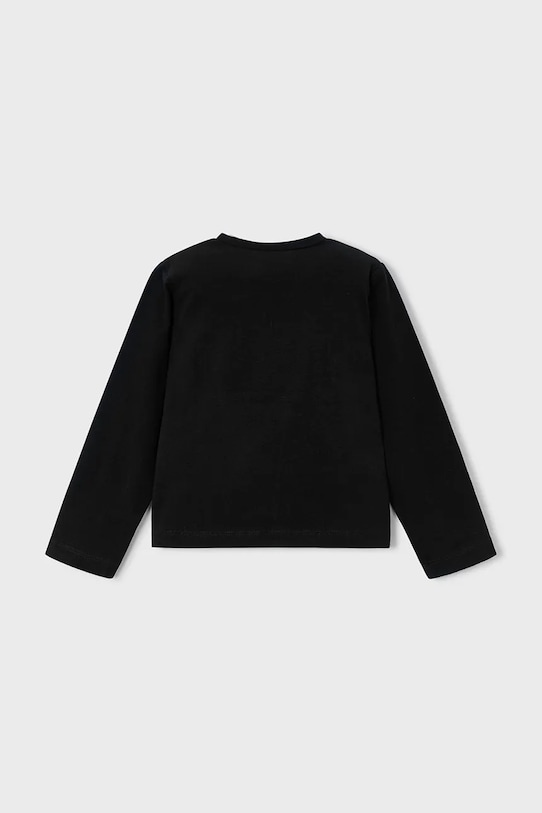 Dziewczynka Mayoral longsleeve bawełniany 178.6K.Mini.9BYA czarny