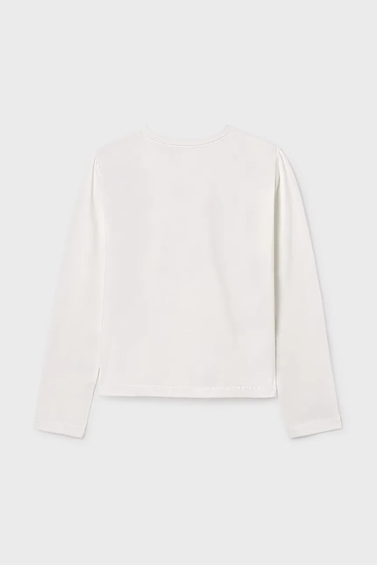 Fete Mayoral longsleeve din bumbac pentru copii 830.8A.Junior.9BYA alb