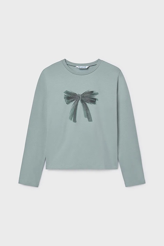 Mayoral longsleeve din bumbac pentru copii print turcoaz 830.8A.Junior.9BYA