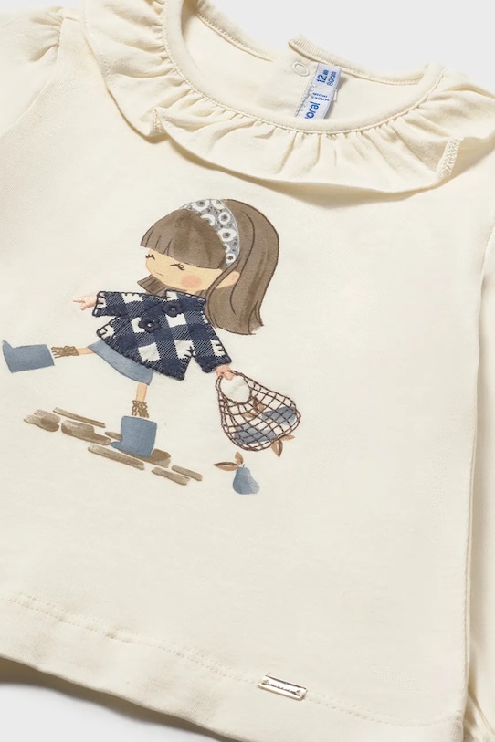 Deklice Otroška dolga majica Mayoral 2076.4C.Baby.9BYA modra