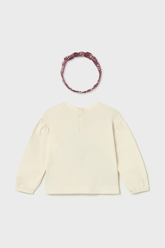 Mayoral longsleeve bawełniany 2078.4G.Baby.9BYA różowy AW25