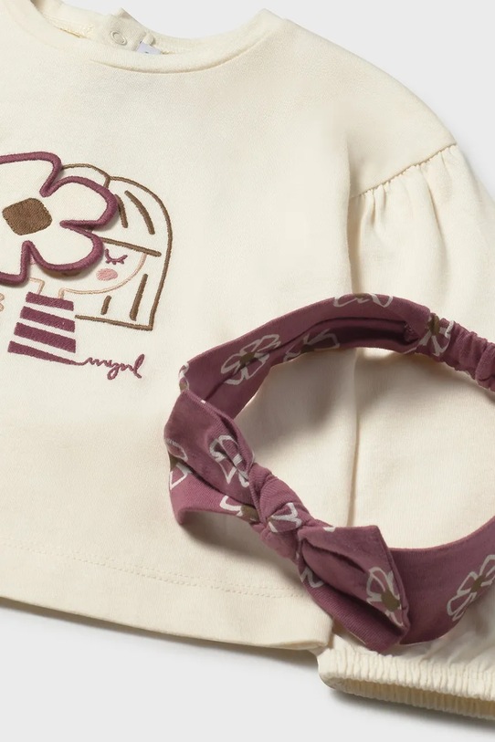 Dziewczynka Mayoral longsleeve bawełniany 2078.4G.Baby.9BYA różowy