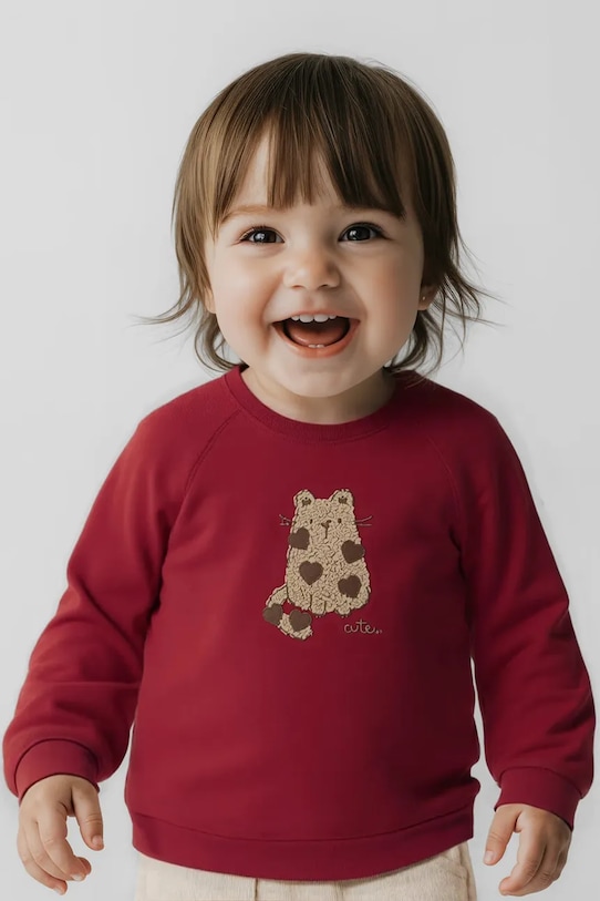 Mayoral longsleeve din bumbac bumbac rosu 2080.4J.Baby.9BYA