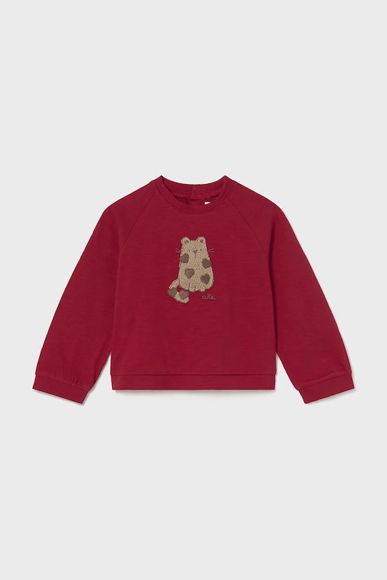 Mayoral longsleeve din bumbac 2080.4J.Baby.9BYA rosu AW25