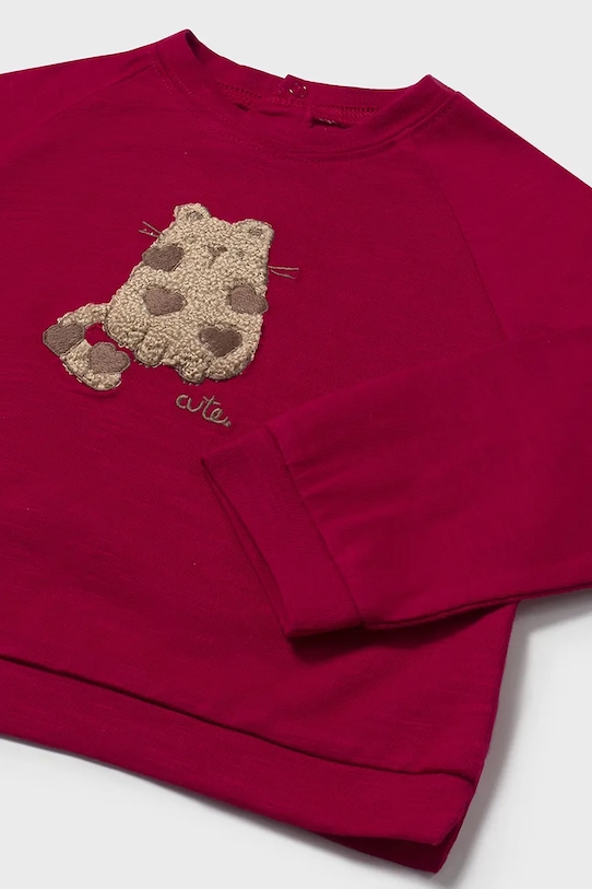 Mayoral longsleeve din bumbac rosu 2080.4J.Baby.9BYA