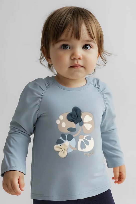 Mayoral longsleeve z elastanem niebieski 2081.4L.Baby.9BYA