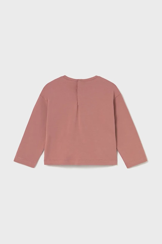 Mayoral longsleeve bawełniany dziecięcy 2082.4L.Baby.9BYA czerwony AW25