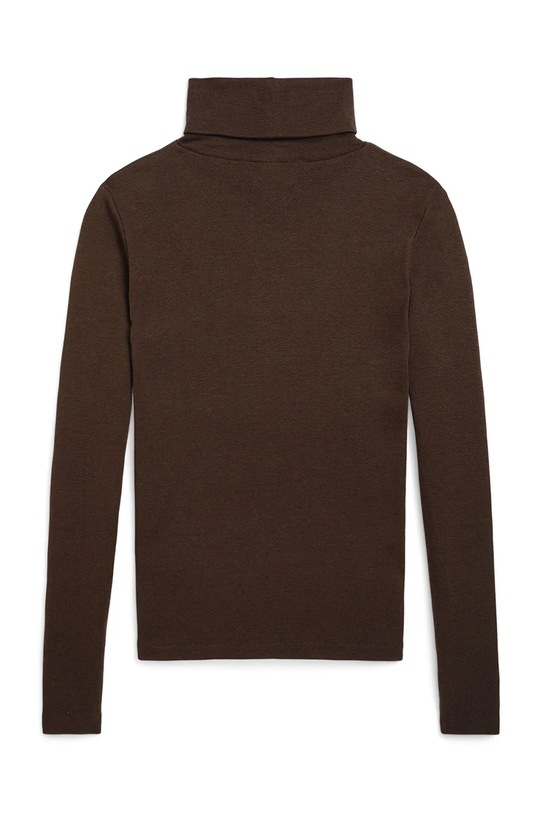 Dječja majica dugih rukava Polo Ralph Lauren 313850670018 smeđa AW25