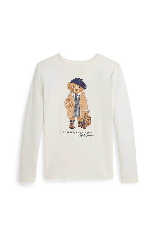 Polo Ralph Lauren longsleeve bawełniany nadruk biały 313979034001