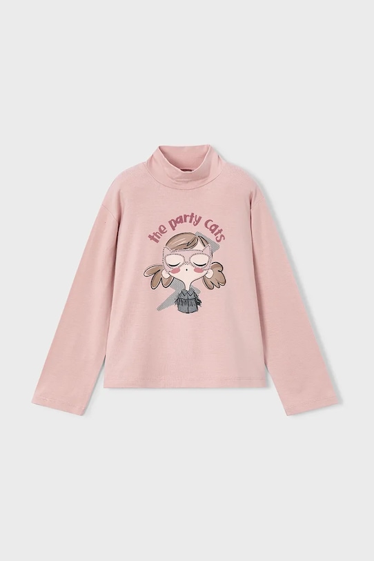 Mayoral longsleeve półgolf różowy 4002.6H.Mini.9BYA