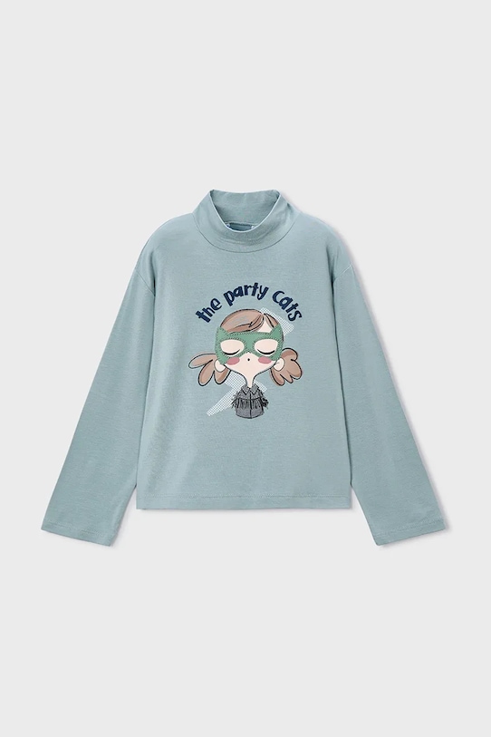 Mayoral longsleeve bumbac turcoaz 4002.6H.Mini.9BYA