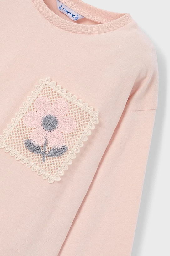 Dziewczynka Mayoral longsleeve dziecięcy 4004.6C.Mini.9BYA różowy