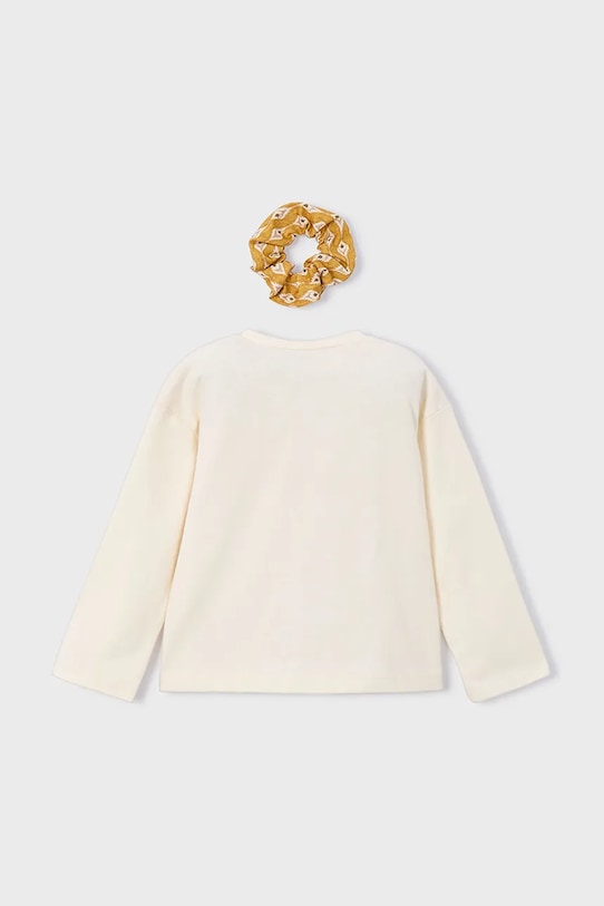Mayoral longsleeve din bumbac 4006.6E.Mini.9BYA galben AW25