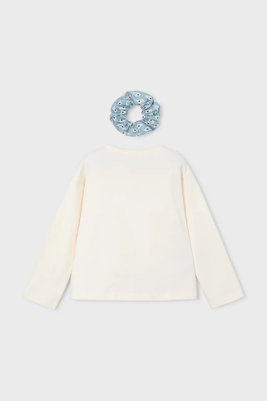 Bavlněné tričko s dlouhým rukávem Mayoral 4006.6E.Mini.9BYA tyrkysová AW25