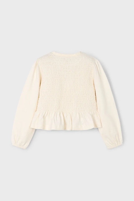 Mayoral longsleeve din bumbac pentru copii 4007.6E.Mini.9BYA bej AW25