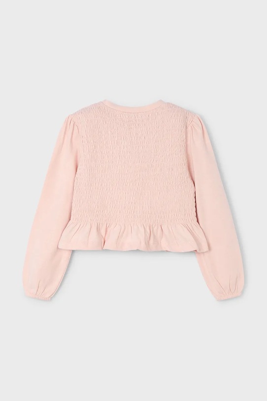 Mayoral longsleeve din bumbac pentru copii 4007.6E.Mini.9BYA roz AW25