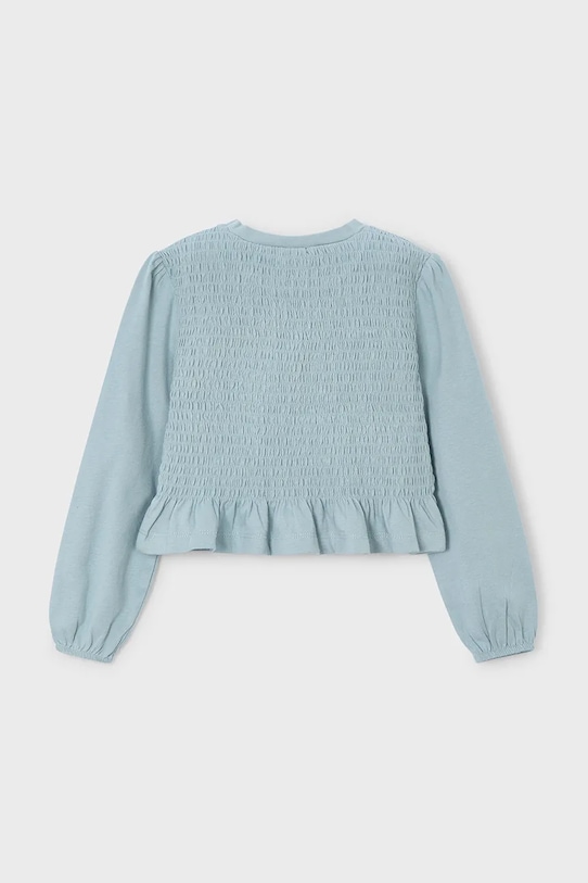 Mayoral longsleeve din bumbac pentru copii 4007.6E.Mini.9BYA turcoaz AW25