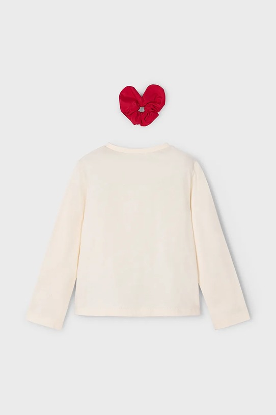 Dziewczynka Mayoral longsleeve bawełniany 4008.6F.Mini.9BYA czerwony