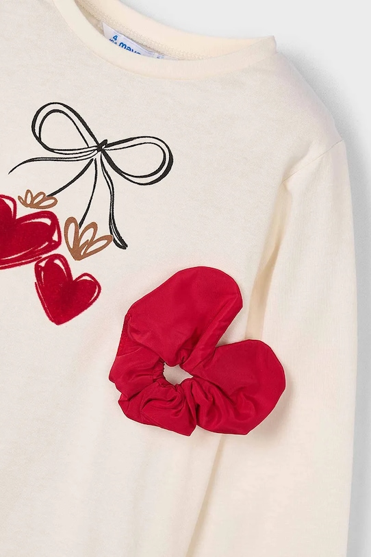 Mayoral longsleeve bawełniany czerwony 4008.6F.Mini.9BYA