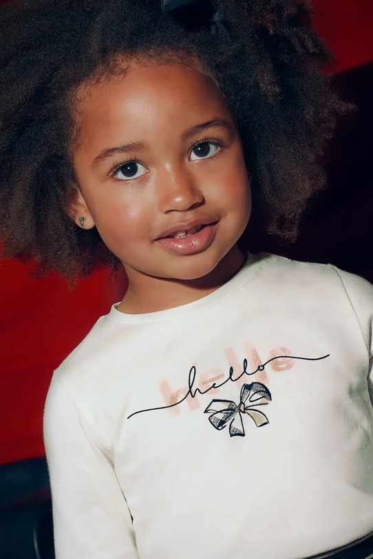 Mayoral longsleeve bawełniany 4008.6F.Mini.9BYA czarny