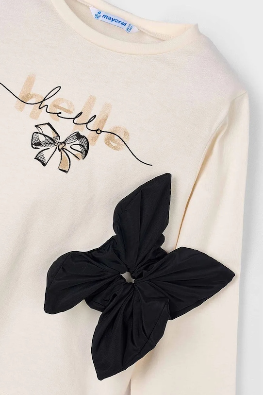 Mayoral longsleeve bawełniany czarny 4008.6F.Mini.9BYA