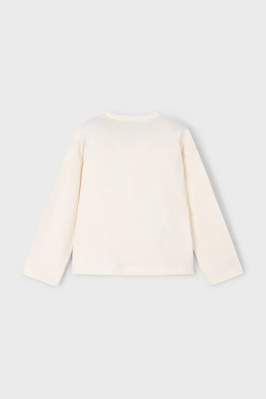 Dziewczynka Mayoral longsleeve bawełniany 4009.6J.Mini.9BYA beżowy