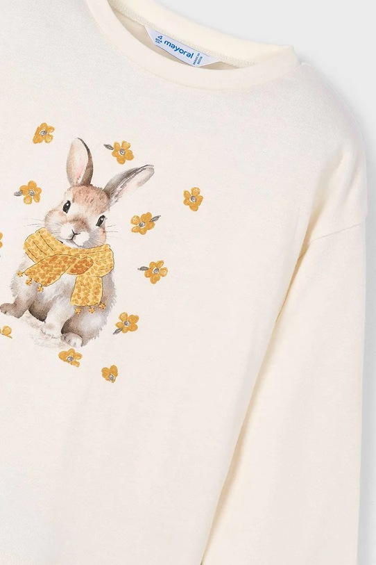 Mayoral longsleeve bawełniany beżowy 4009.6J.Mini.9BYA