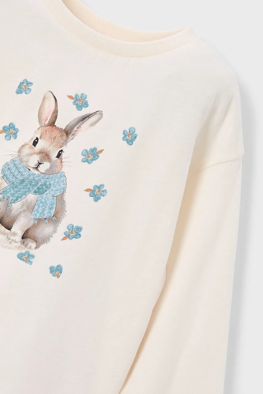 Mayoral longsleeve bawełniany turkusowy 4009.6J.Mini.9BYA