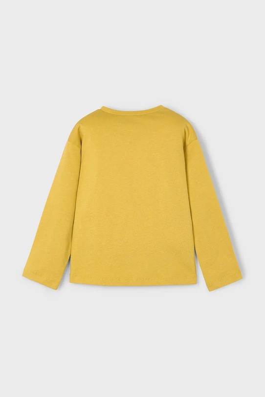 Mayoral longsleeve bawełniany 4010.6J.Mini.9BYA żółty AW25