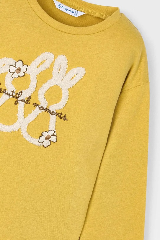 Dziewczynka Mayoral longsleeve bawełniany 4010.6J.Mini.9BYA żółty