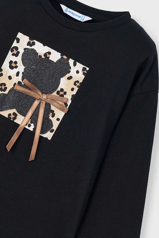 Mayoral longsleeve bawełniany czarny 4010.6J.Mini.9BYA