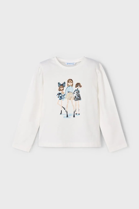 Mayoral hosszú ujjú pamut fehér 4011.6L.Mini.9BYA