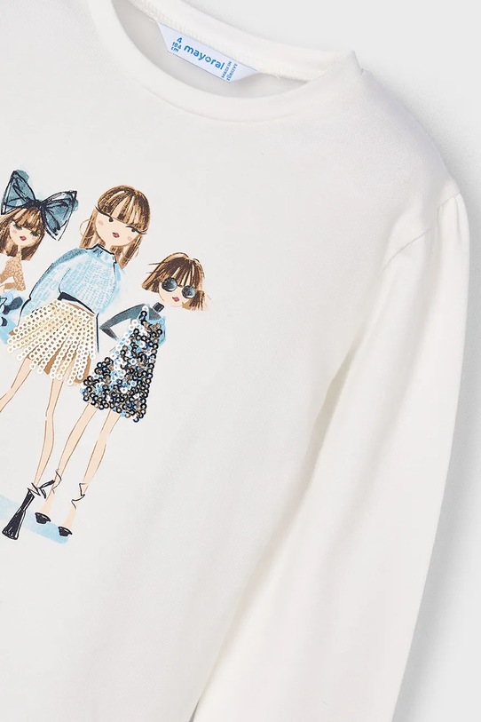 Lány Mayoral hosszú ujjú 4011.6L.Mini.9BYA fehér