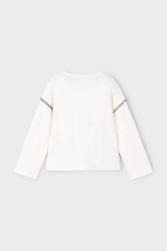 Mayoral longsleeve din bumbac 4012.6G.Mini.9BYA alb AW25