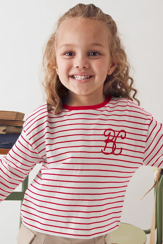 Mayoral longsleeve din bumbac bumbac rosu 4013.6N.Mini.9BYA