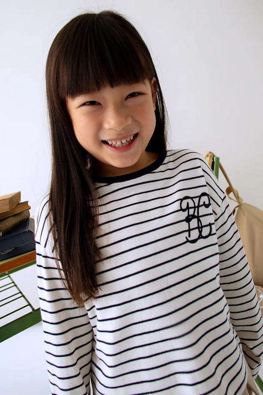 Mayoral longsleeve bawełniany okrągły niebieski 4013.6N.Mini.9BYA